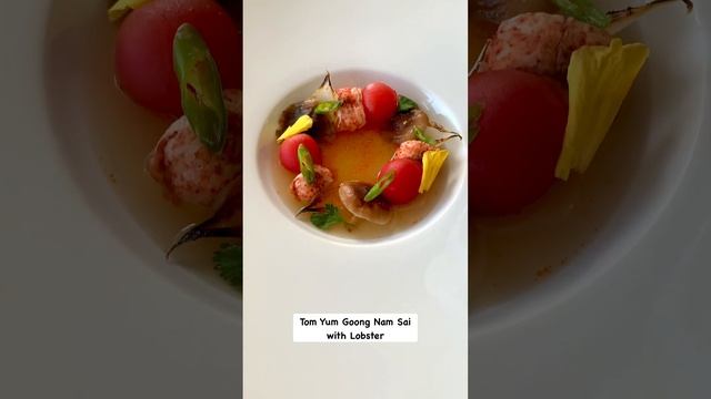Fine Dining Tom Yum Soup with Lobster Tail (Tom Yum Goong) - Súp Tom Yum Thái và Tôm Hùm #shorts