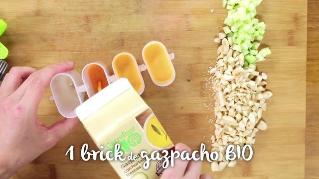 Recetas de Fabián León: Polos de gazpacho y salmorejo