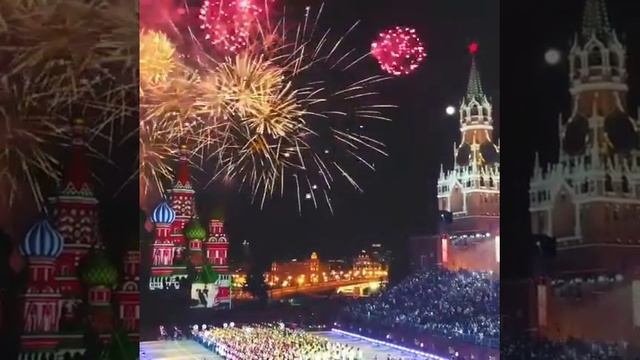 Салют Спасская башня 2018