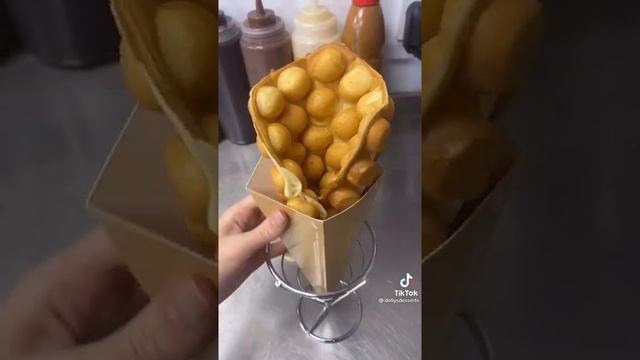 Bubble waffle #icecream #shorts