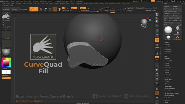 Curve Brushes_ ZBrush All Brushes (720p)