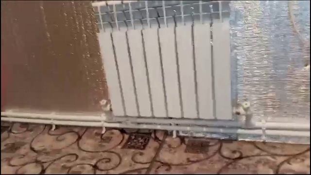 Сделал отопление в мансарде .