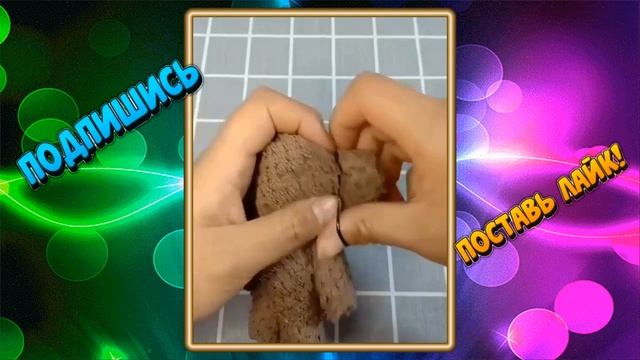 Смешной медвежонок из салфетки в подарок