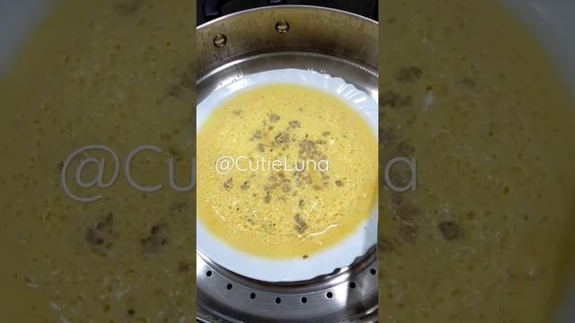 STEAMED EGGS WITH MINCED PORK