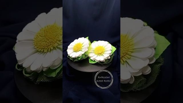 Резиночки-ромашки из фоамирана!!!