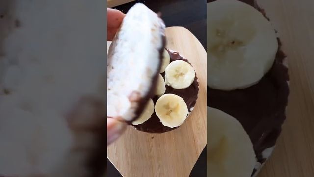 Choco Rice Cake Sandwich #shorts