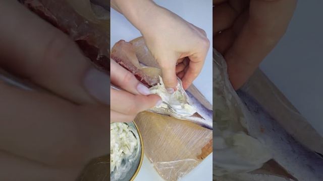 Рецепт трески🐟. Когда не любишь возиться с рыбой #ппрецепты #shorts #fish #ужин