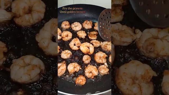 Chilli Garlic Prawns. #shorts #prawnrecipes