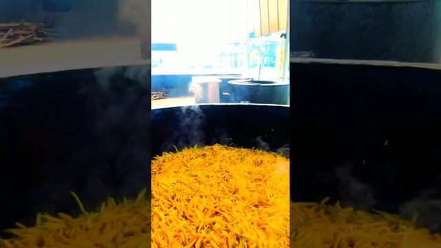 Uzbek Pilaf in Tashkent | Street food in Uzbekistan | Besh Qozon #food#uzbekfood#uzbekstreetfood