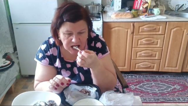 ЦАРИЦА ОЛЬГА #39 МУКБАНГ. РАСПАКОВКА.  СОЛЁНАЯ КИЛЕЧКА. ЗИМНЯЯ ОКРОШКА.