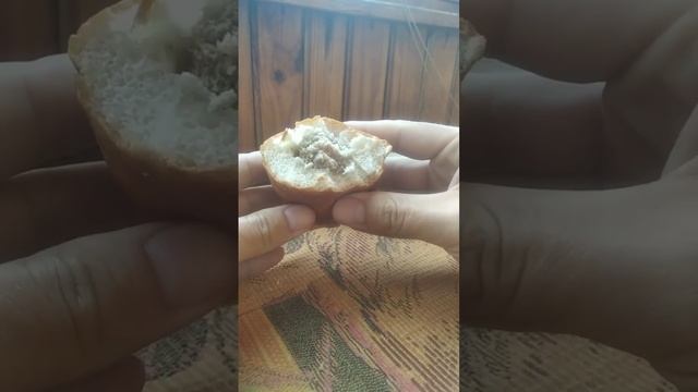 МУКБАНГ. ПЕРЕКУС. КОТЛЕТА В ТЕСТЕ ИЗ МЕСТНОЙ ПЕКАРНИ