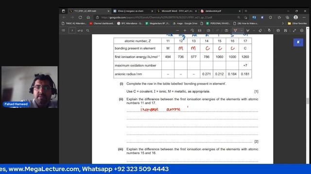 Live Past Paper Session | 9701_w21_qp_22 | AS Chemistry