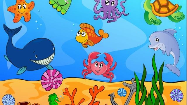 Детская познавательная игра про морской мир