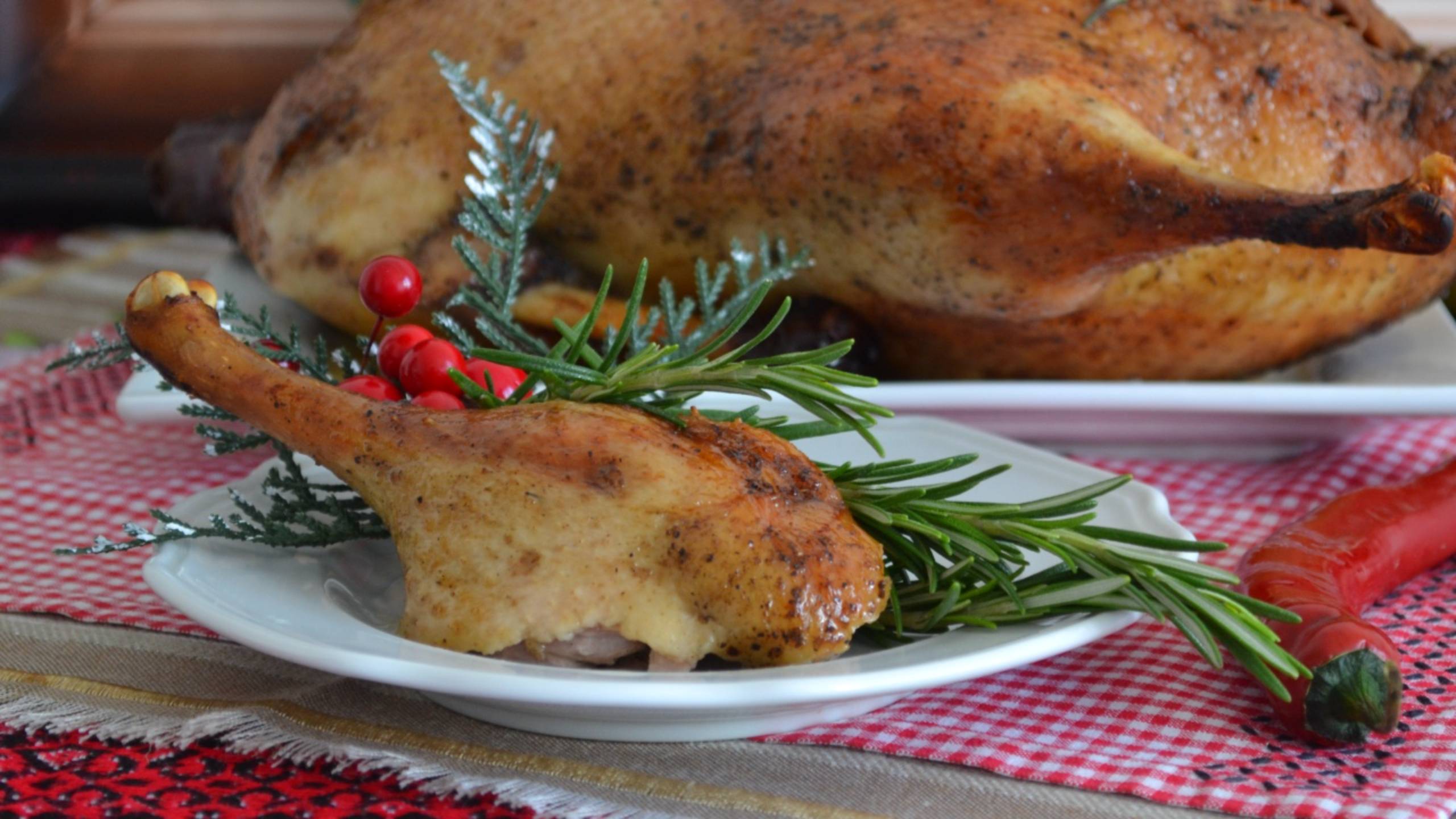 🍗 Утка «Рождественская» с яблоками и апельсинами