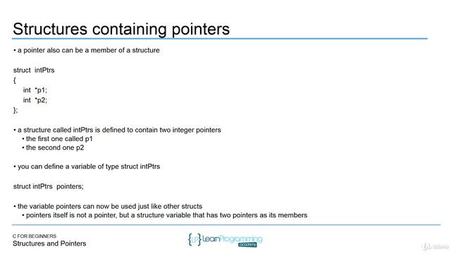 103 Structures and Pointers