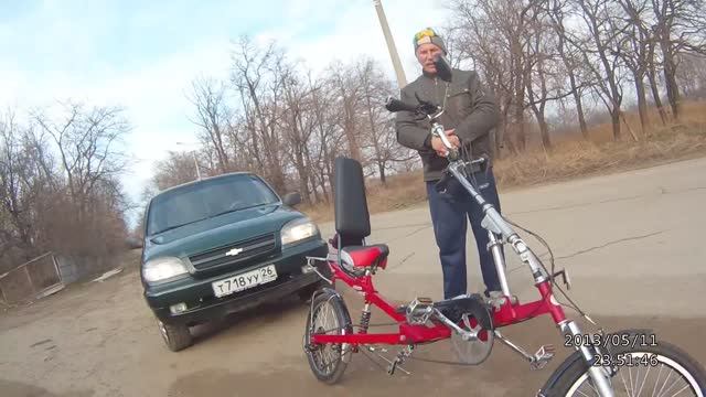 Скоростной заезд на эксклюзивном велосипеде-лигераде «Мир-Л»