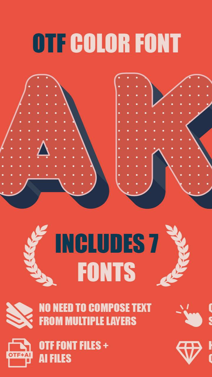 Baku - OTF color font