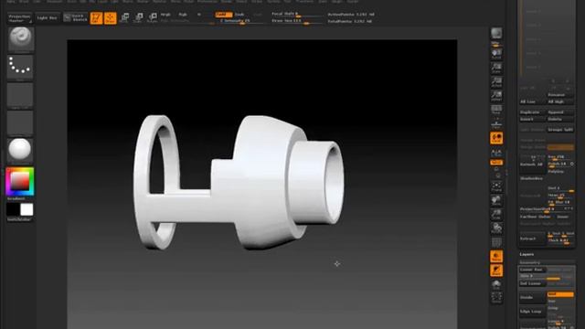 ZBrush 4 - Clip Brushes (Brush Radius)