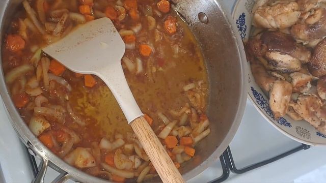 жаренный рис с курицей и кукурузой!