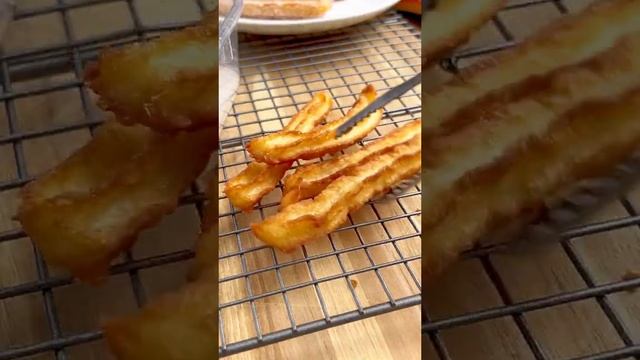 How to make the BEST churros at home like that? #trending #shorts