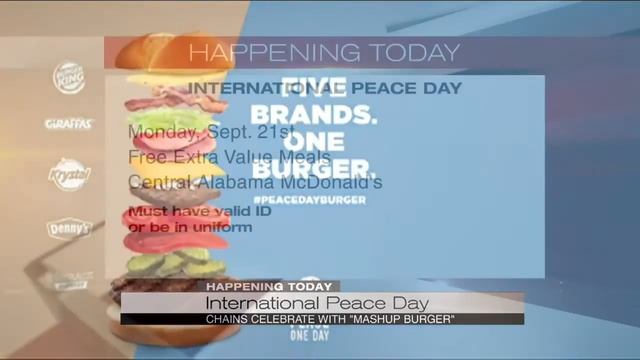 International Peace Day Burger