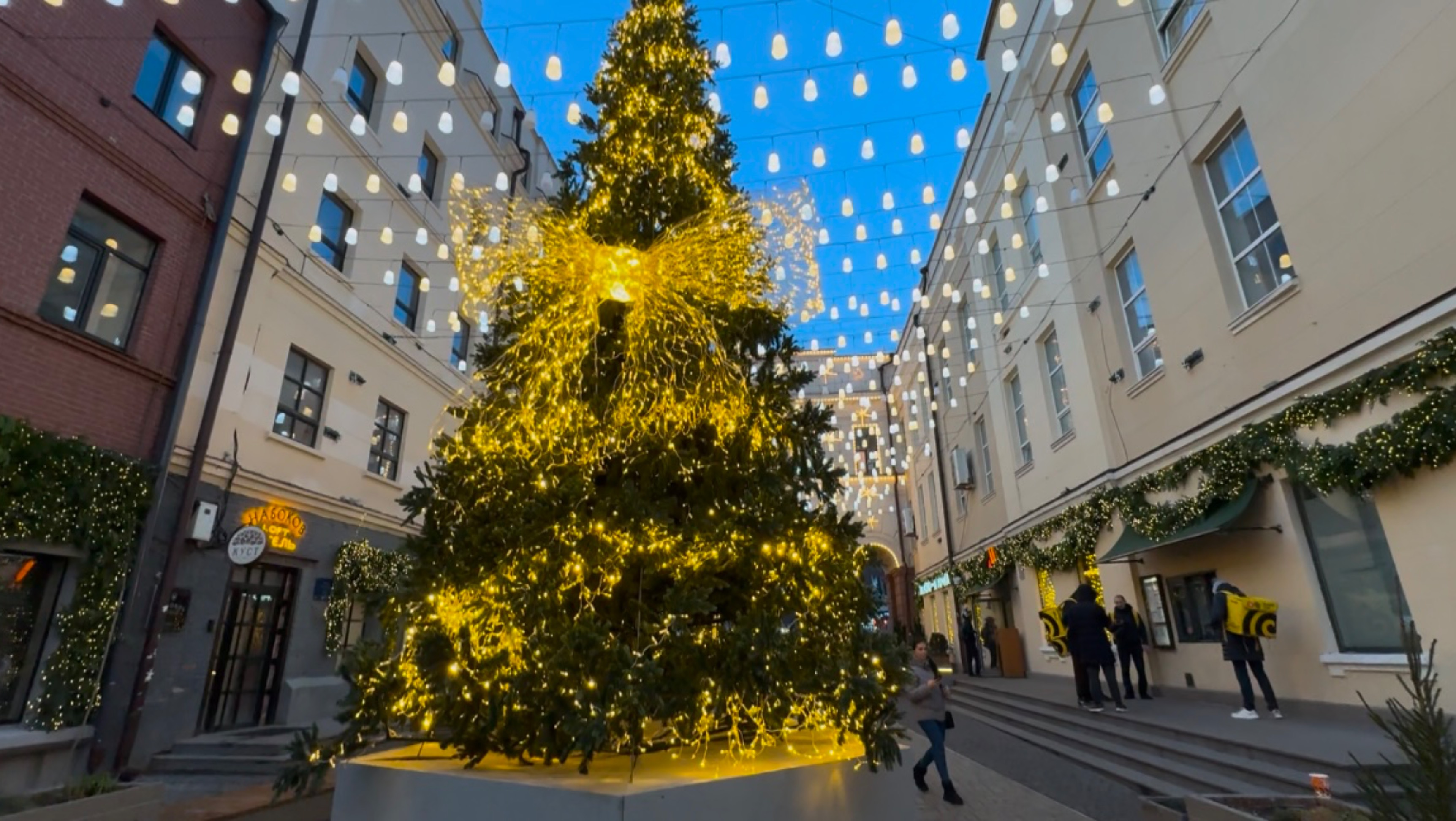 Гуляем по Ростову 🎄 Сделали коррекцию бровей и любуемся новогодней красотой