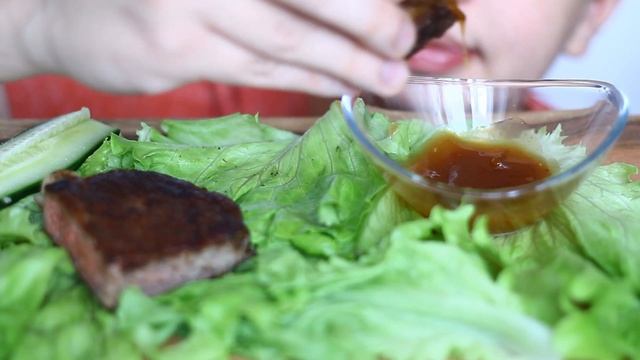 АСМР ИТИНГ СТЕЙК |ASMR EATING STEAK |NO TALKING|GRECHKA ASMR CHANNEL