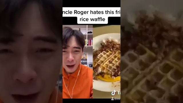 Uncle roger hates egg fried rice waffle | #uncleroger #eggfriedrice #waffle #shorts #fyp #reaction