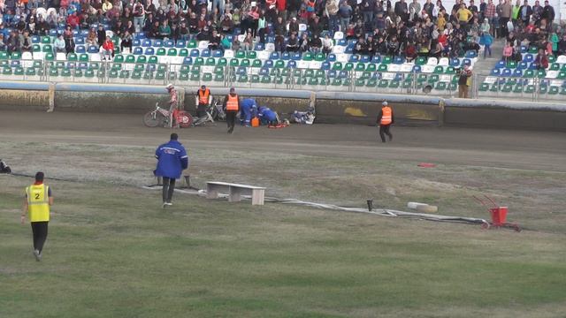 29.08.2019, EuroPairs, 11-й заезд, падение Кайбушева и Косцюха