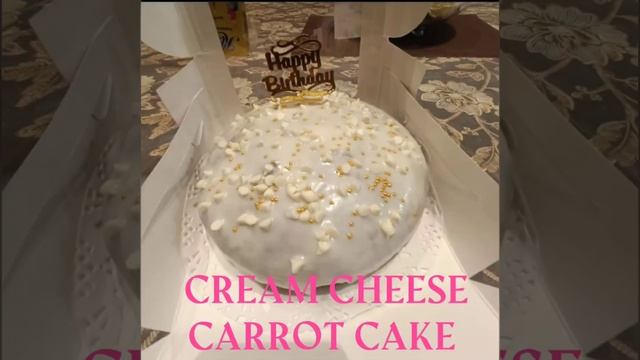 Cream cheese carrot cake 🍥🎂#homebakersofinstagram #cakedecorating #cake #mix #youtubeshorts #home