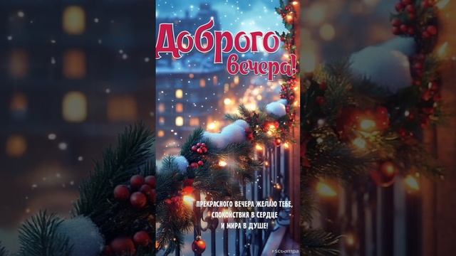 Пусть вечер будет таким, о котором мечталось весь день💙 Добрый вечер 💜
