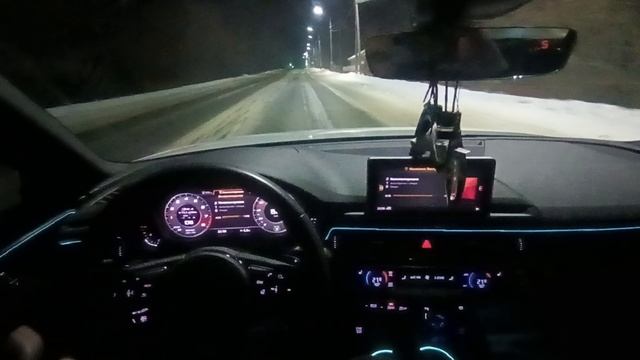 прямоточный выхлоп a4 b9 из салона