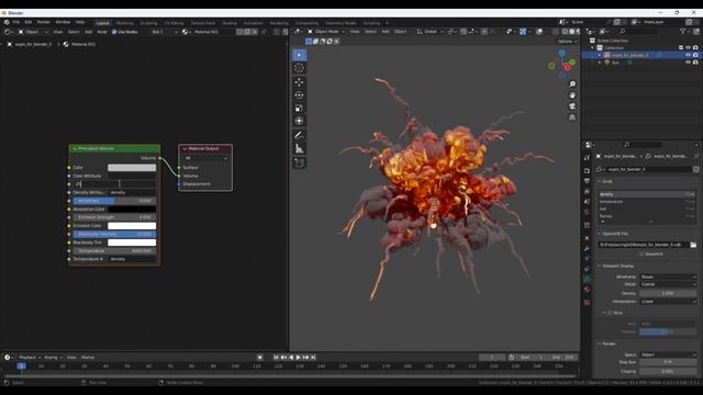 4_14. Importing and Shading VDB in Blender