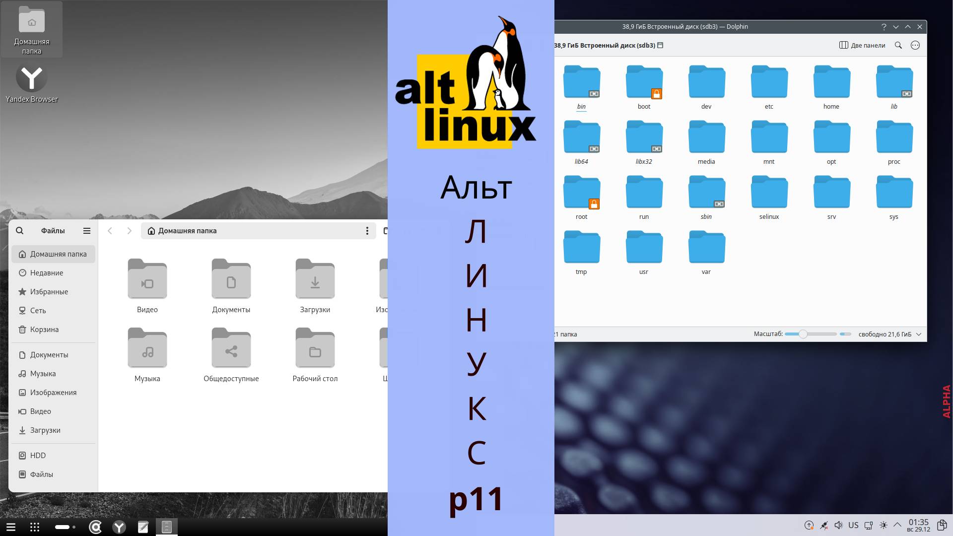 ALT linux рабочая станция KDE на базе 11 платформы(Альфа) - первое знакомство