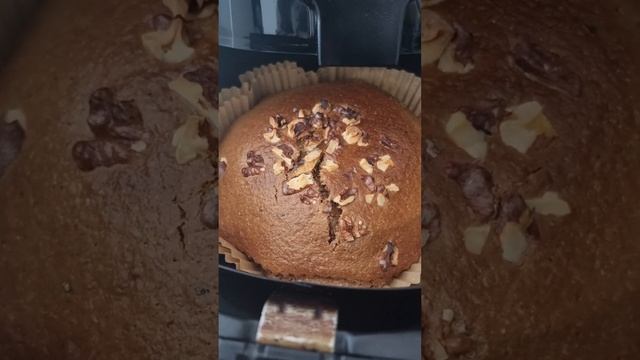Airfryer bran cake 🥮 #fy #fypシ #cake #airfryer #foryou #baking