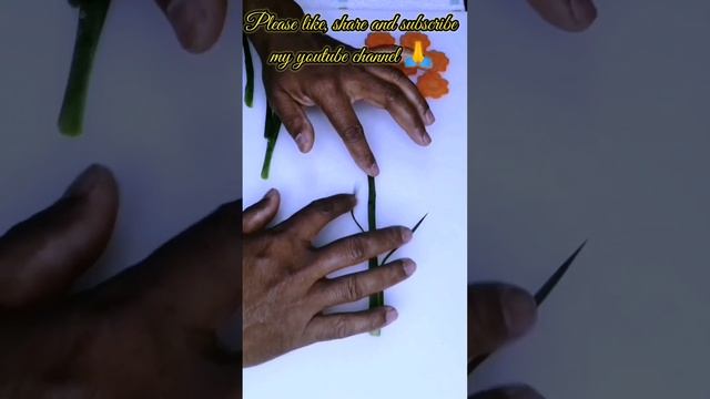 Super salad decoration Ideas | Cucumber & Carrot Garnish Carving | How to make cucumber garnish