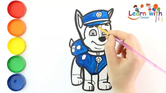 🎉😻🐱Learn how to draw Chase Dog  🍧👕🤦| The Paw Patrol - Step by Step🍧👕🎉