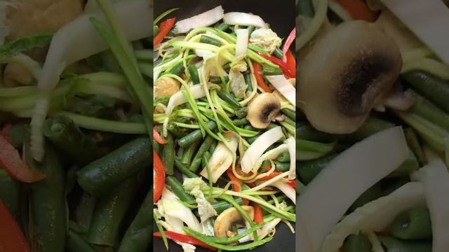 #Shorts video | Warm Salad with Mushrooms and Chinese Cabbage