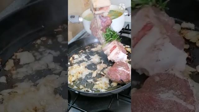 #shorts ossobuco con le verdure  طريقة إيطالية لطهي اللحم مع الخضار