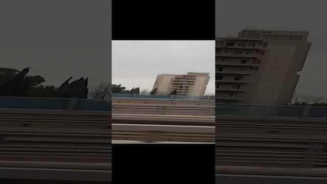 Адлер из окна автобуса. Знакомые места! Ностальгия...