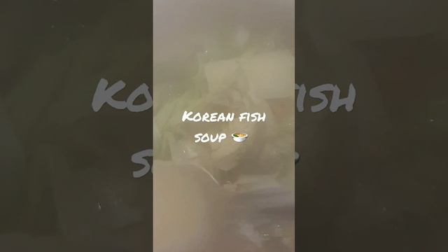 KOREAN FISH SOUP 🍲 over load 😋
