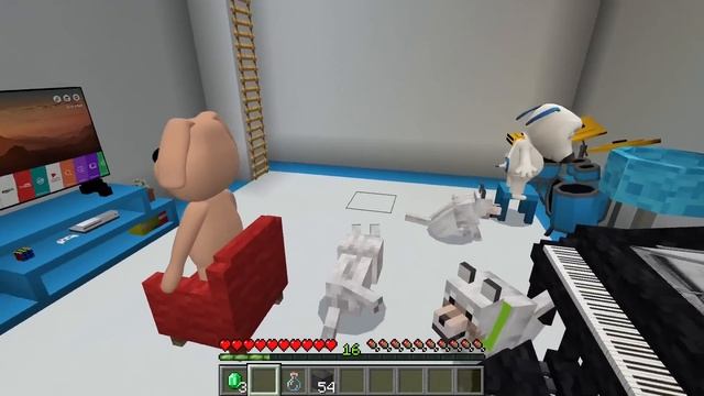 I found SUPER LONG HOUSE OF TALKING TOM ANGELA AND HANK in Minecraft - Gameplay - Coffin Meme