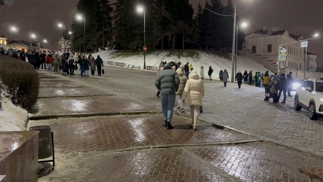 Самое опасное место у Казанского Кремля зимой