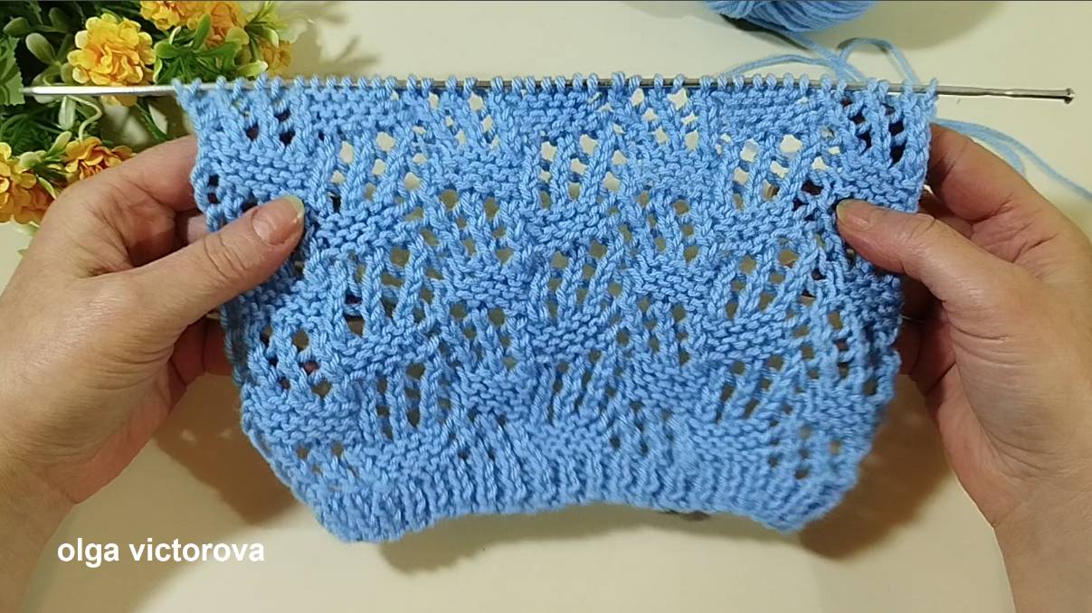 450 Ажурный узор спицами вязание Узоры спицами Knitting patterns