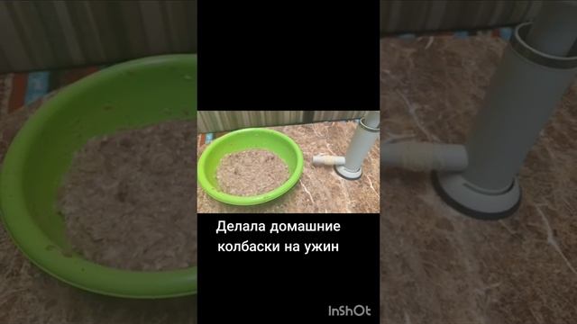 Домашние колбаски в съедобной оболочке
