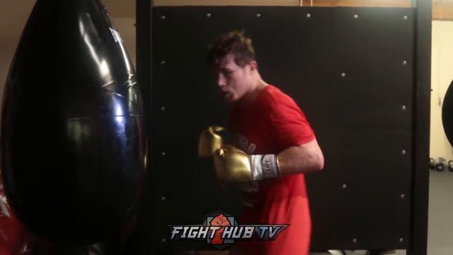 CANELO PERFECTING OVERHAND RIGHT PUNCH & POWER FOR GOLOVKIN REMATCH