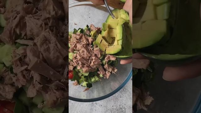 Очень вкусный и полезный салат! #пп #доставка #быстрыерецепты #зож #мороженое #вкус #экомаркет