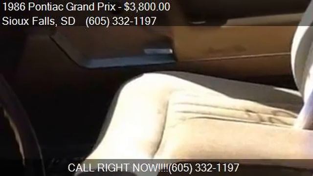 1986 Pontiac Grand Prix LE 2dr Coupe for sale in Sioux Falls