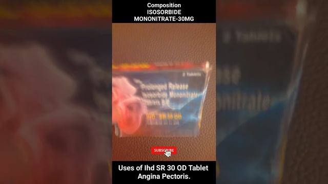 IHD SR 30 OD Tablets/IOSORBIDE MONONITRATE-30MG/HLTH & FITNESS #MedicineReview #youtubeshorts