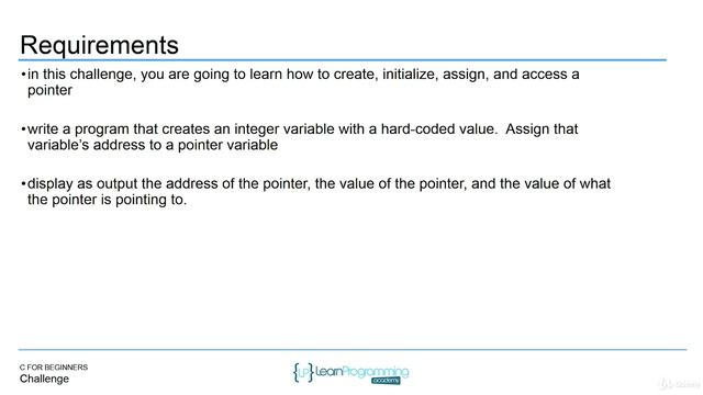 92 Challenge Pointer Basics